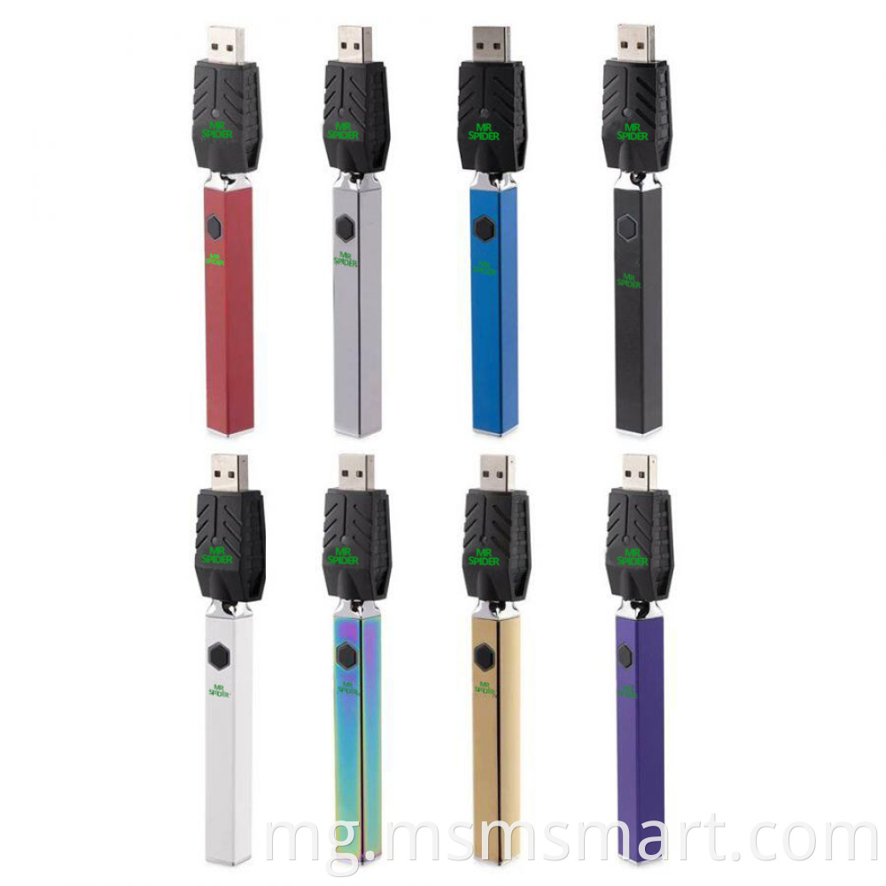 fifadian-kanina orinasa nandefa wholesable CBD vape bateria 510 miova malefaka vaporizer penina